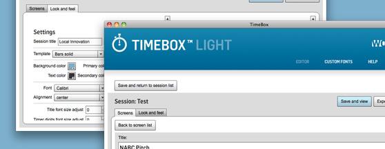 Timebox™ screenshots